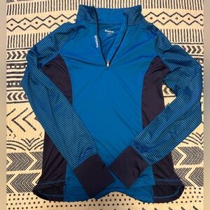 Reebok Blue Athletic Quarter Zip
